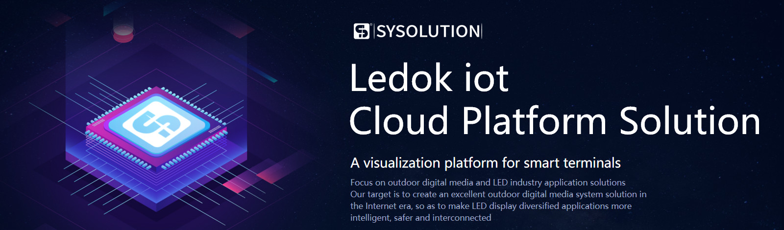Sysolution IoT Smart Lamp Sign Solution, Ledok Cloud 4.0 Platform, integration functions